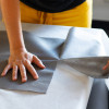 tête-à-tête spunbond anthracite pré-découpé jetable