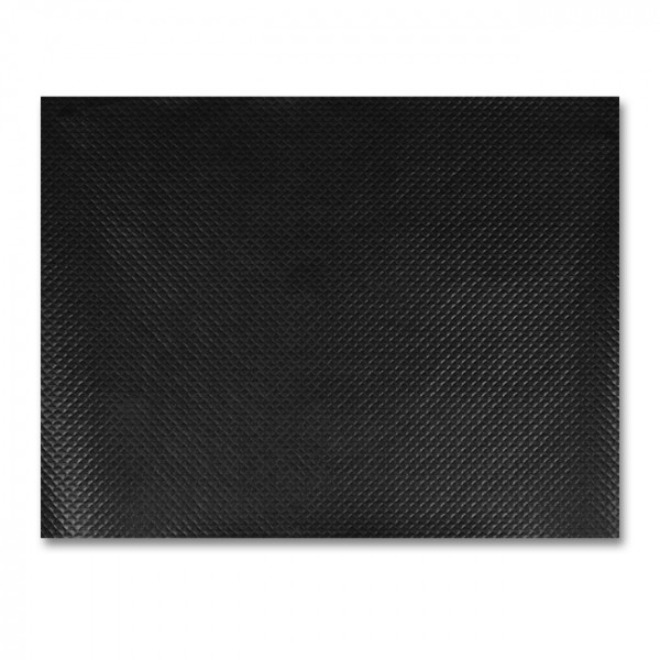 Set de table en papier gaufré noir 30 x 40 cm