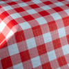 Nappe en papier vichy rouge et blanc pas chère