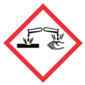 Pictogramme de danger : corrosif