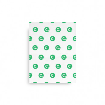 Papier ingraissable personnalisé blanc small 33,5 x 25 cm - Impression couleurs illimitées