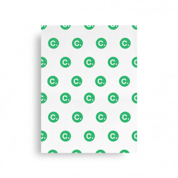 Papier ingraissable personnalisé blanc medium 40 x 30 cm - Impression quadrichromie couleurs illimitées