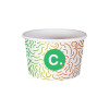 Pot à glace 6 Oz 100% carton 0% plastique personnalisé - Impression digitale couleurs illimitées