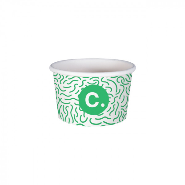 Pot à glace 4 Oz en carton personnalisé - Impression jusqu'à 4 couleurs