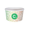 Pot à glace 8 Oz 100% carton 0% plastique personnalisé - Impression digitale couleurs illimitées