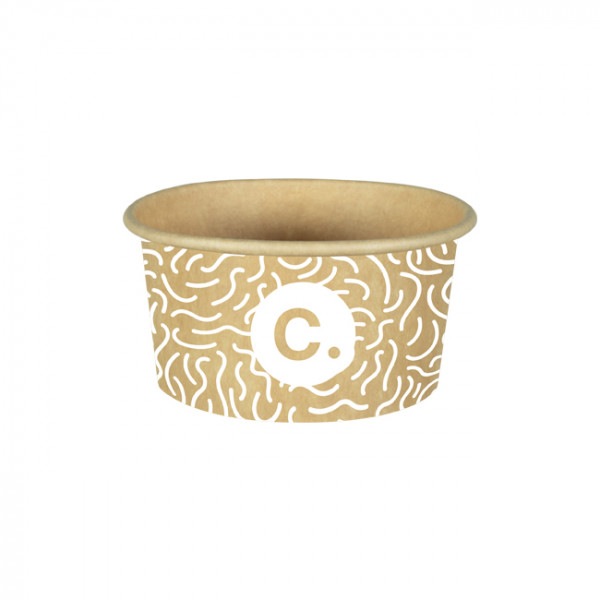 Pot à glace 6 Oz en carton personnalisé - Impression jusqu'à 4 couleurs