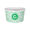 Pot à glace 8 Oz en carton personnalisé - Impression jusqu'à 4 couleurs