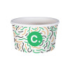 Pot à glace 8 Oz en carton personnalisé - Impression jusqu'à 4 couleurs