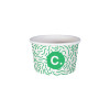 Pot à glace 4 Oz 100% carton 0% plastique personnalisé - Impression jusqu'à 4 couleurs