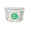 Pot à glace 8 Oz 100% carton 0% plastique personnalisé - Impression jusqu'à 4 couleurs