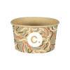 Pot à glace 8 Oz 100% carton 0% plastique personnalisé - Impression jusqu'à 4 couleurs