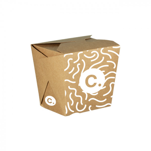 Pot à pâtes personnalisé en carton 16 Oz - Impression jusqu'à 4 couleurs