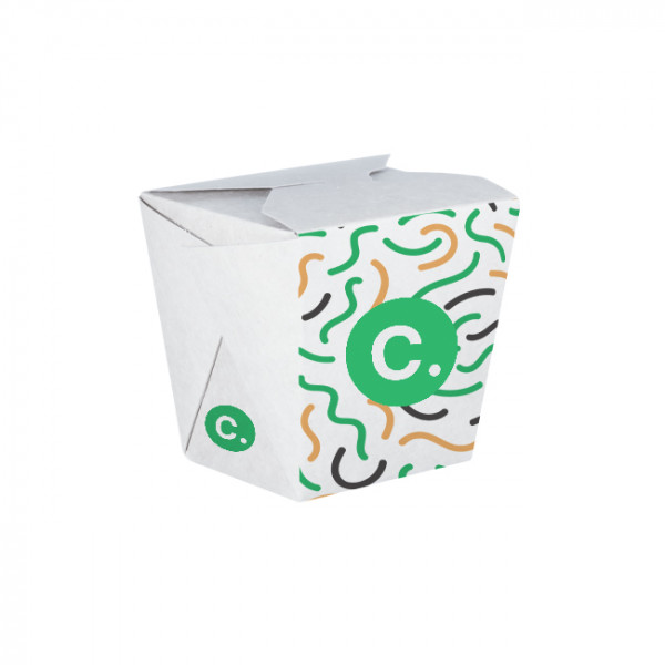Pot à pâtes personnalisé en carton 26 Oz - Impression jusqu'à 4 couleurs