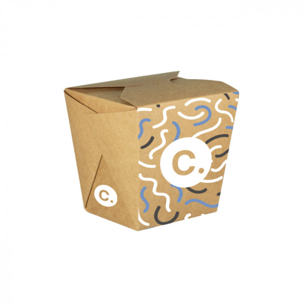 Pot à pâtes personnalisé en carton 26 Oz - Impression jusqu'à 4 couleurs