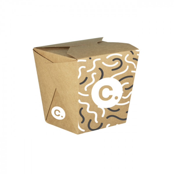 Pot à pâtes personnalisé en carton 32 Oz - Impression jusqu'à 4 couleurs
