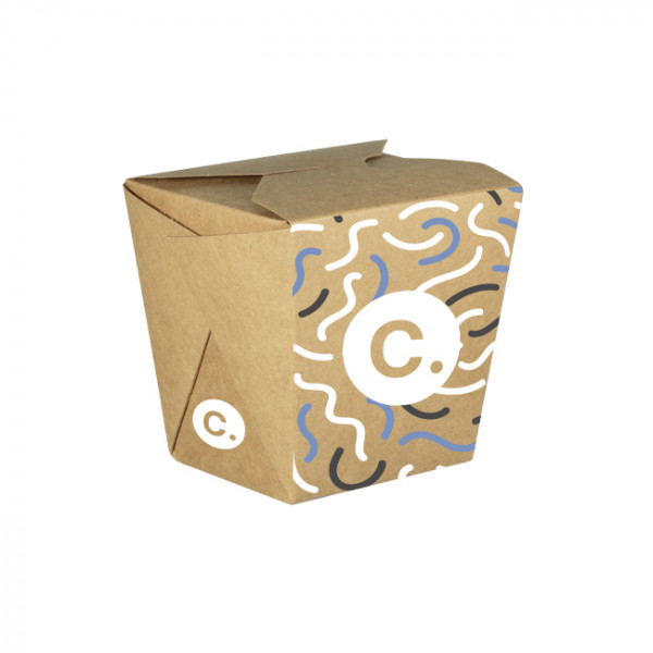 Pot à pâtes personnalisé en carton 32 Oz - Impression jusqu'à 4 couleurs