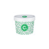 Pot à soupe personnalisé en carton avec couvercle 12 Oz - Impression jusqu'à 4 couleurs