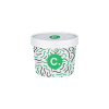 Pot à soupe personnalisé en carton avec couvercle 12 Oz - Impression jusqu'à 4 couleurs