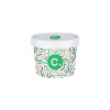 Pot à soupe personnalisé en carton avec couvercle 12 Oz - Impression jusqu'à 4 couleurs