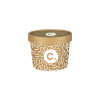 Pot à soupe personnalisé en carton avec couvercle 12 Oz - Impression jusqu'à 4 couleurs