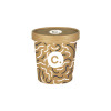 Pot à soupe personnalisé en carton avec couvercle 16 Oz - Impression jusqu'à 4 couleurs