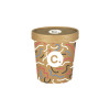 Pot à soupe personnalisé en carton avec couvercle 16 Oz - Impression jusqu'à 4 couleurs