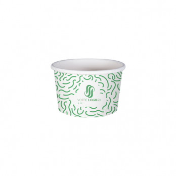 Pot à glace 4 Oz en carton personnalisé - Impression jusqu'à 4 couleurs