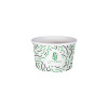 Pot à glace 4 Oz 100% carton 0% plastique personnalisé - Impression jusqu'à 4 couleurs