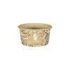 Pot à glace 6 Oz 100% carton 0% plastique personnalisé - Impression jusqu'à 4 couleurs
