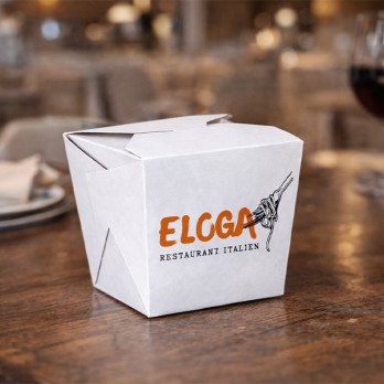 Pots à pâtes en carton personnalisés