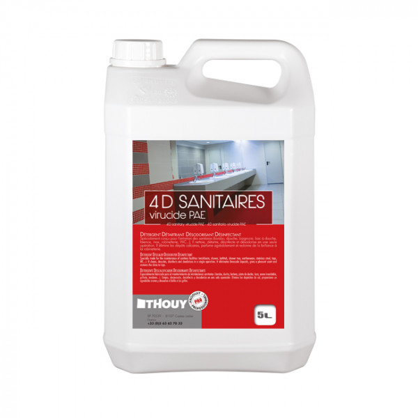 Détergent détartrant désinfectant 5L pour sanitaires