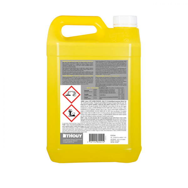 Lave-verres pro 1L, pour machine. Poudre trempage vaisselle 5 kg.