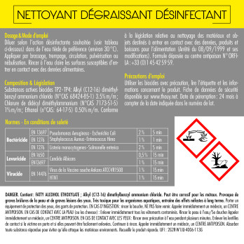 Nettoyant dégraissant désinfectant virucide 5 L