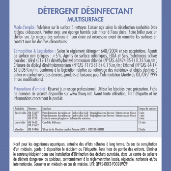 Spray détergent désinfectant multisurface 750 mL - PAE - LES ESSENTIELS