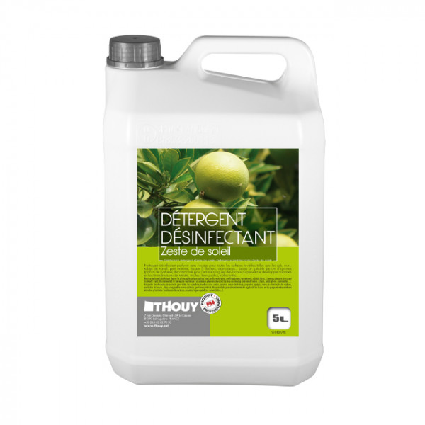 Détergent désinfectant Zeste de soleil 5 L - Thouy