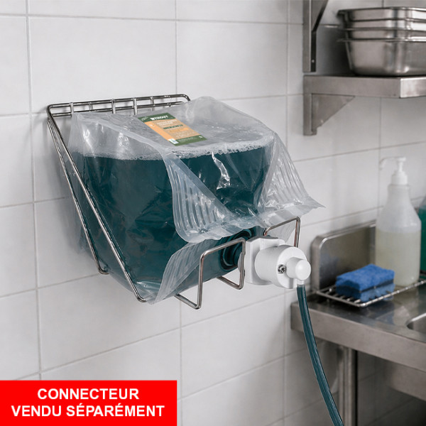 Poche de bag in box de liquide de rinçage professionnel Ecolabel 5 L