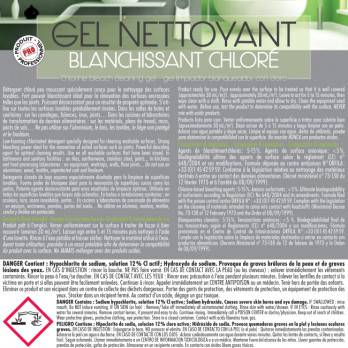 Gel nettoyant blanchissant chloré 1 L