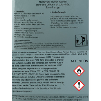 Détergent autolaveuse Rapid Clean 5 L