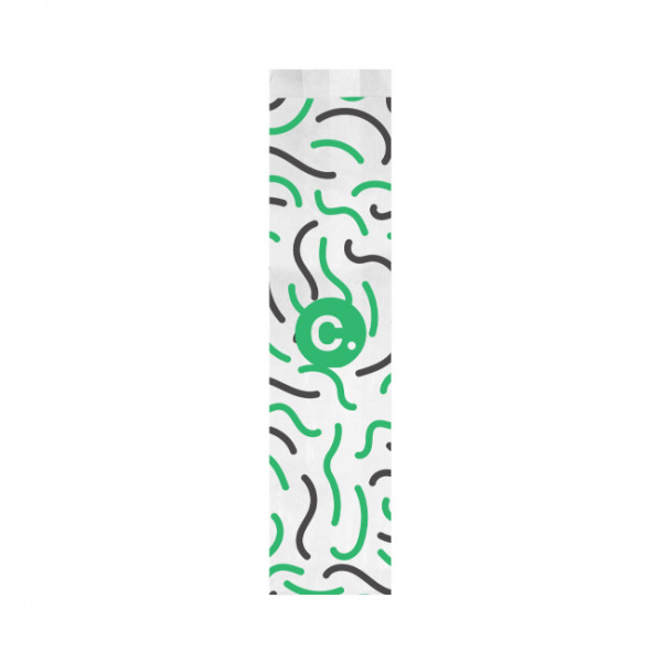 Sachet baguette x 2 personnalisé en papier 14 + 6 x 54 cm - Impression jusqu'à 3 couleurs