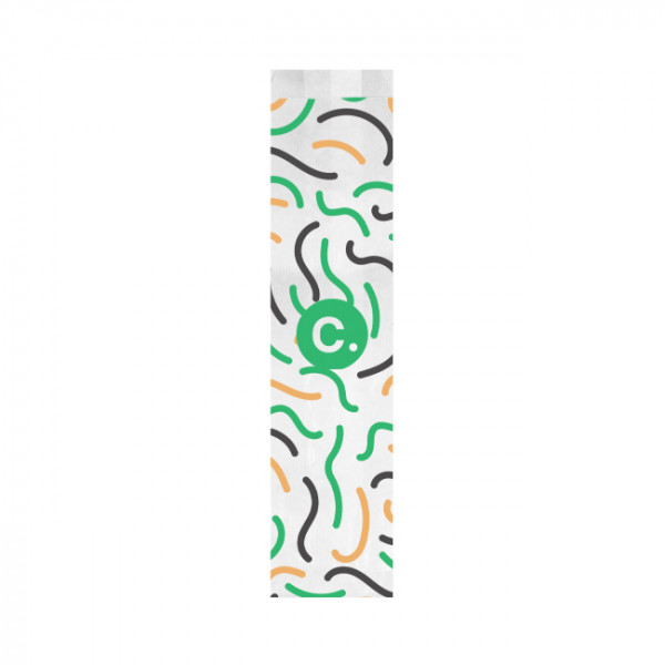 Sachet baguette x 2 personnalisé en papier 14 + 6 x 54 cm - Impression jusqu'à 3 couleurs