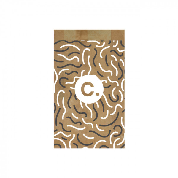 Sachet à viennoiseries (5/6) personnalisé en papier 19 + 6 x 34 cm - Impression jusqu'à 3 couleurs