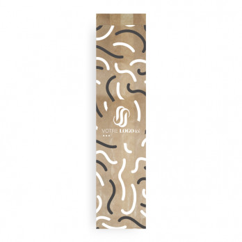 Sachet baguette x 2 personnalisé en papier 14 + 6 x 54 cm - Impression jusqu'à 3 couleurs