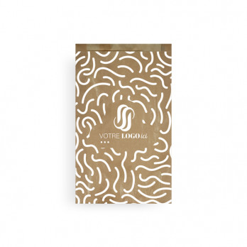 Sachet viennoiseries et pains spéciaux personnalisé en papier 24 + 7 x 36 cm - Impression jusqu'à 3 couleurs