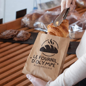 Sachets viennoiseries et pains spéciaux en papier personnalisés