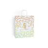 Sac cabas personnalisé en papier blanc 24 + 11 x 32 cm -Poignées torsadées - Impression 1 couleur ou quadrichromie