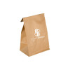 Sac SOS personnalisé en papier kraft 32 + 16 x 34,5 cm - Impression jusqu'à 3 couleurs