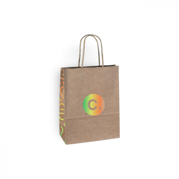 Sac kraft à personnaliser avec logo