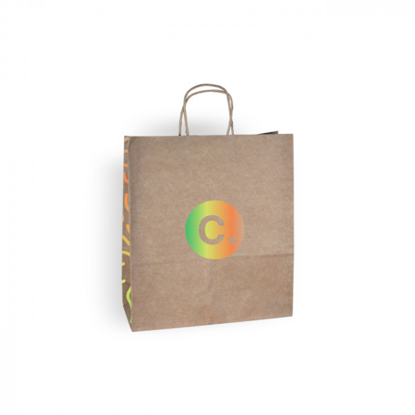 Sac kraft avec logo personnalisé