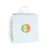 Sac blanc en papier personnalisé