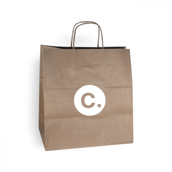 Sac kraft avec logo personnalisé